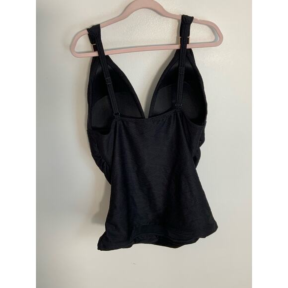 Niptuck Black Textured Tankini top‎ - Picture 8 of 9